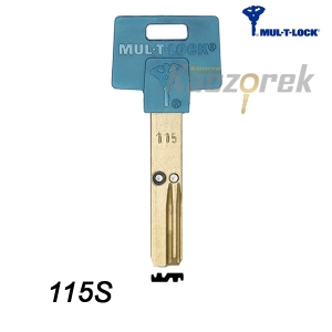Mul-T-Lock 115S - klucz surowy
